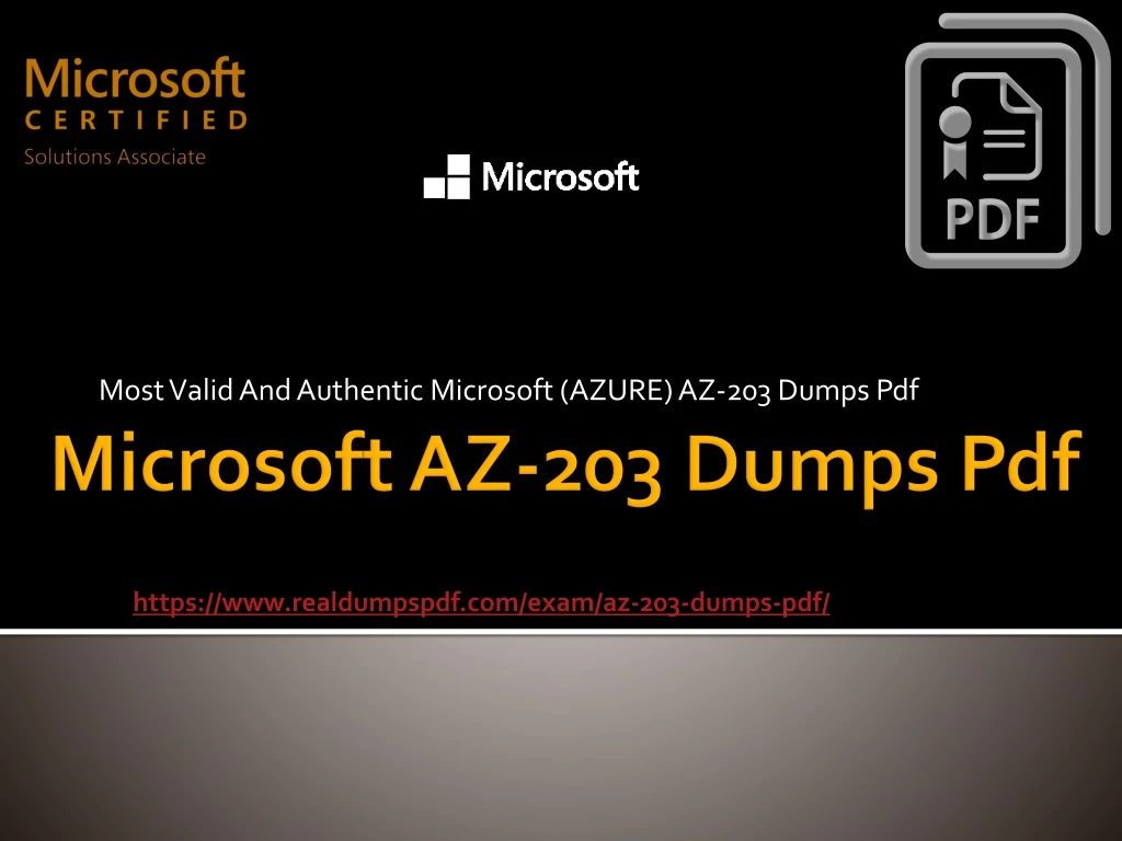 most valid and authentic microsoft azure az 203 dumps pdf