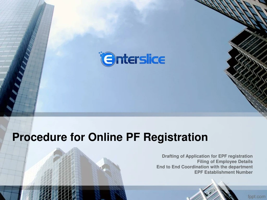 procedure for online pf registration