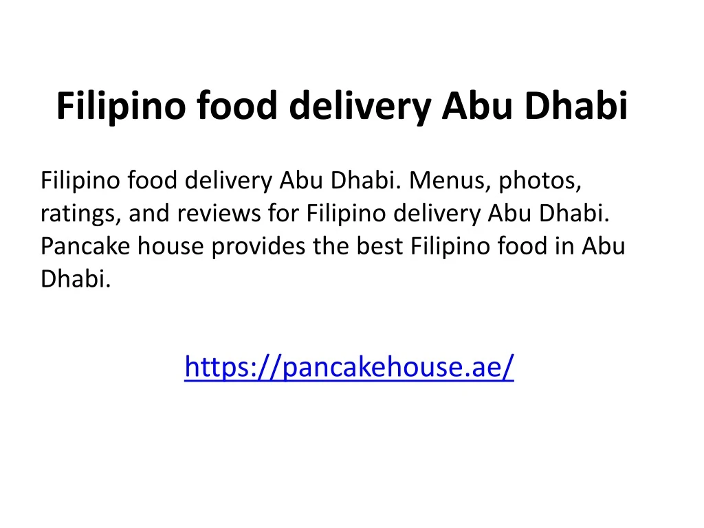 filipino food delivery abu dhabi