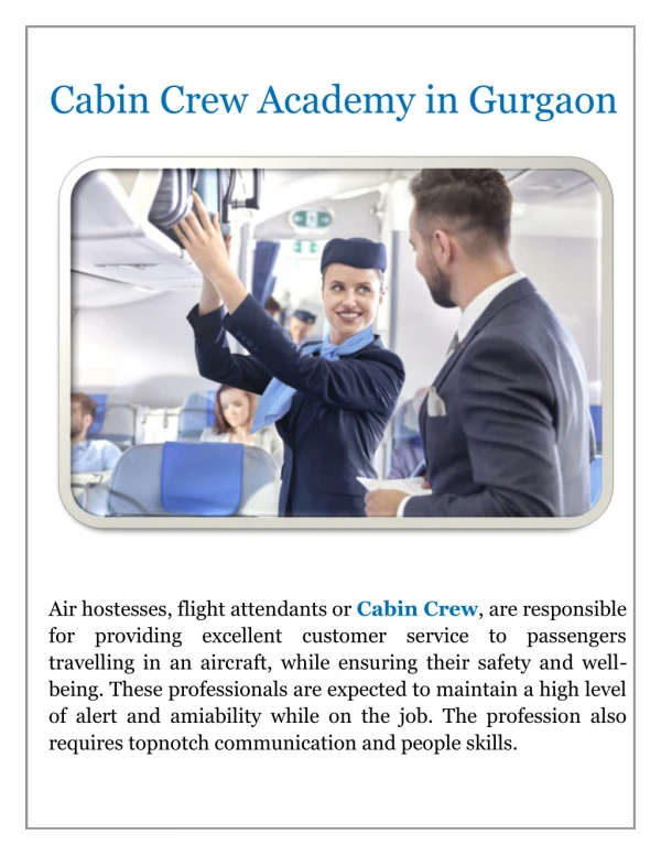 Cabin Crew Academy in Gurgaon
