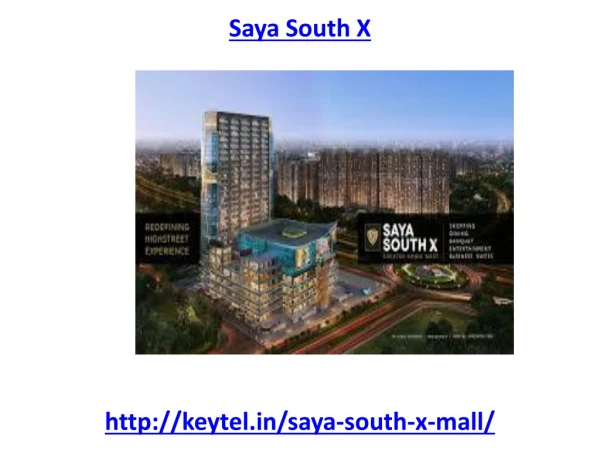Saya South X Business Complex Noida Extension