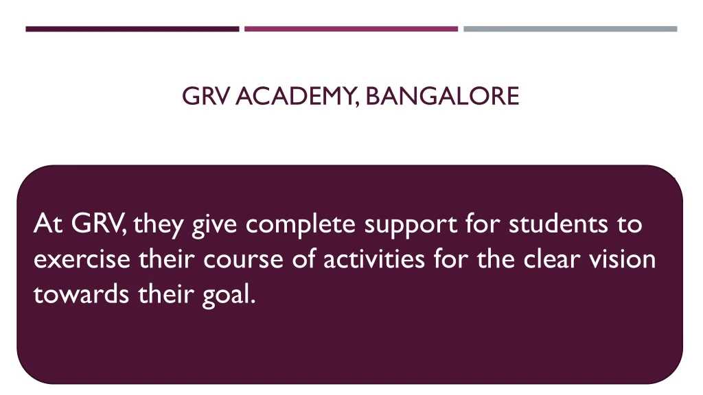 grv academy bangalore