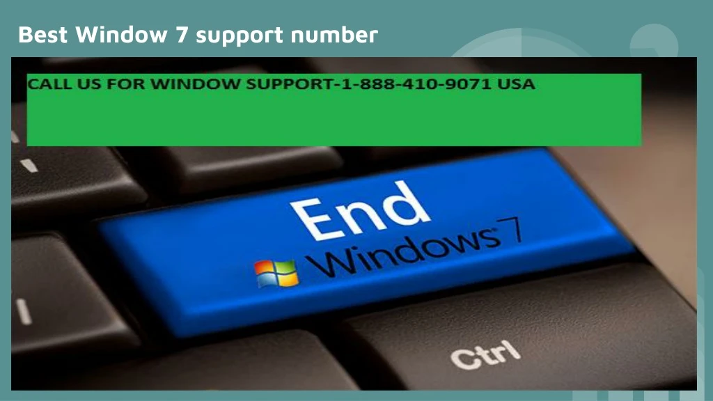 best window 7 support number
