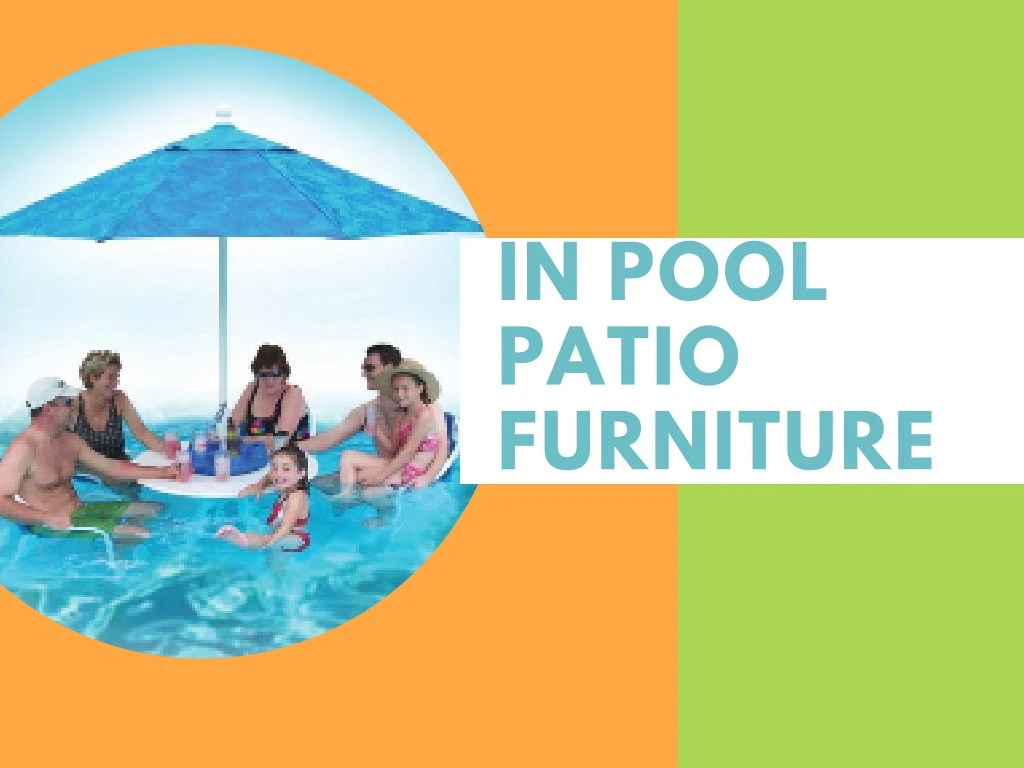 in pool patio furniture