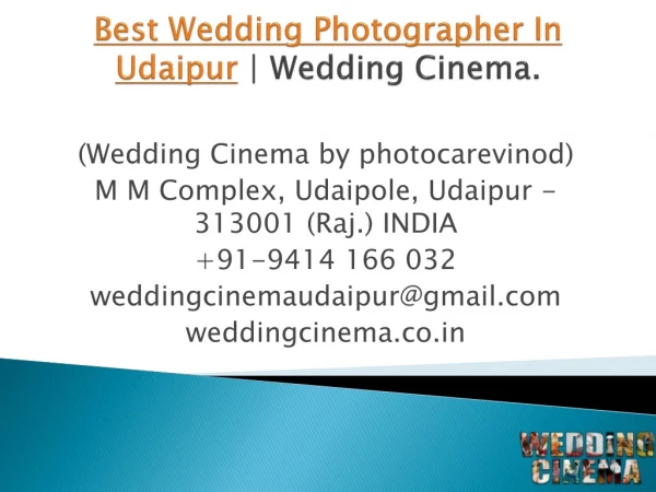 Best Wedding Photographer in Udaipur