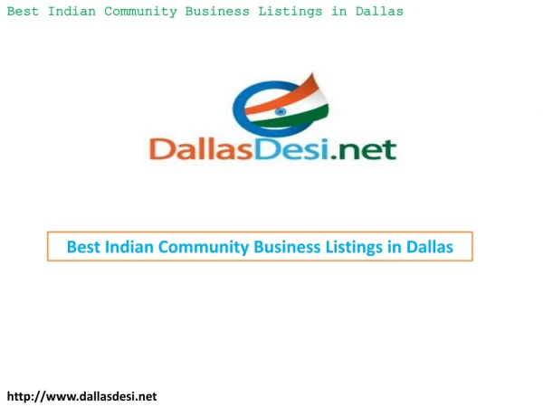 Best Indian Community Business Listings in Dallas