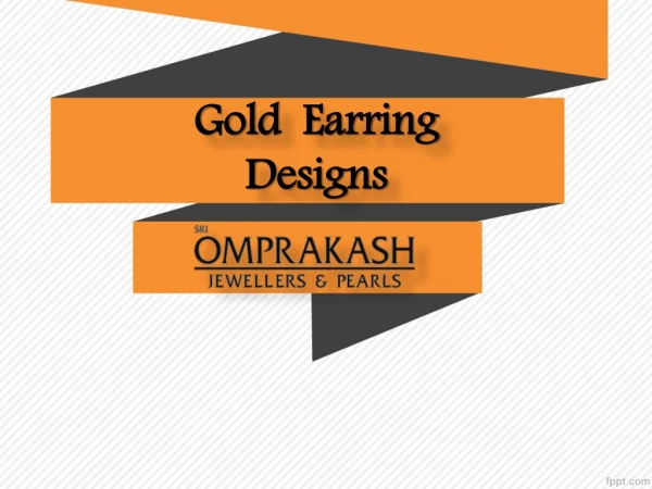 Gold Earrings, Gold Earring Designs, Latest Gold Jhumka Designs, New Designs of Gold Earrings – Omprakash Jewellers