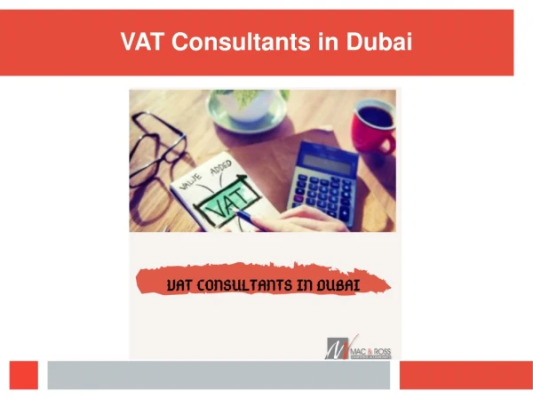 UAE VAT Consultants | Tax Consultants in Dubai UAE