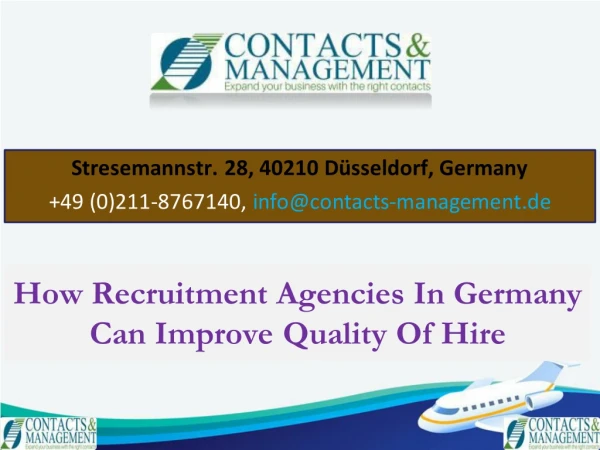 How Recruitment Agencies In Germany Can Improve Quality Of Hire