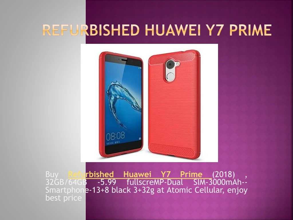 refurbished huawei y7 prime