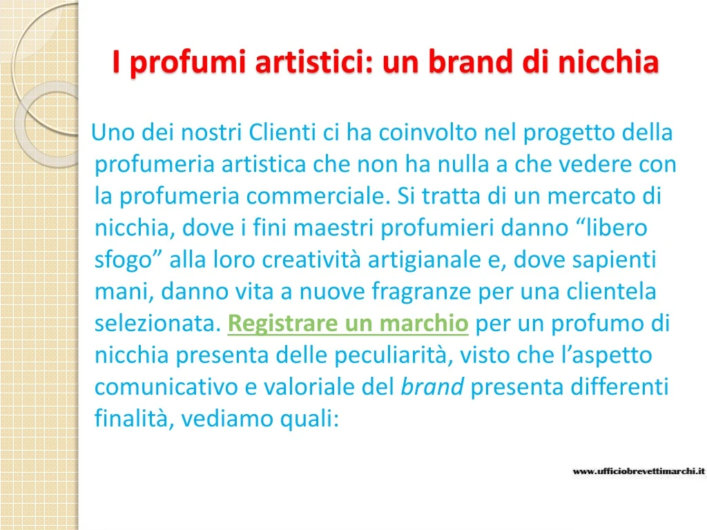 i profumi artistici un brand di nicchia