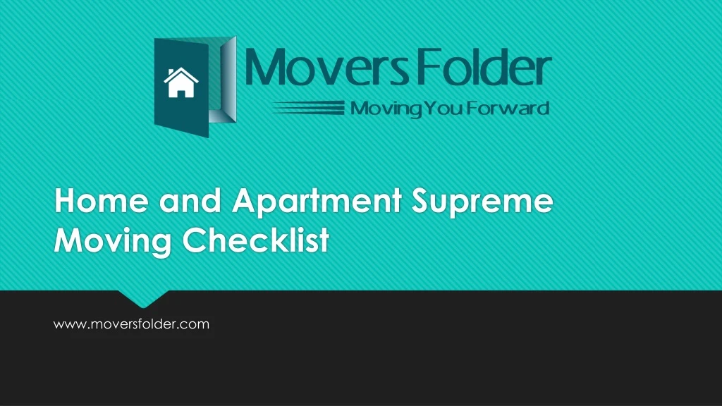 home and apartment supreme moving checklist