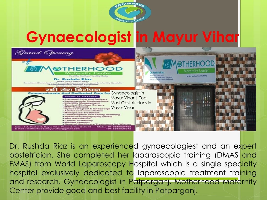 gynaecologist in mayur vihar
