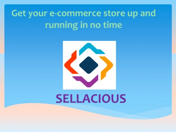 Sellacious is ecommerce software platform