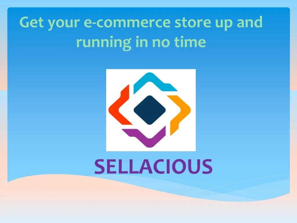 get your e commerce store up and running in no time