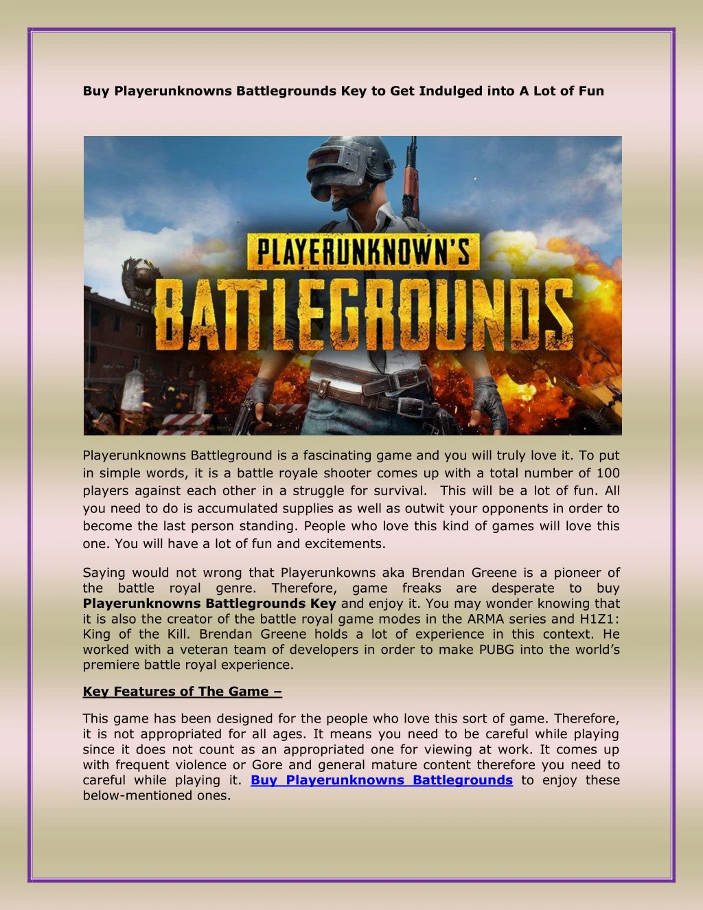 buy playerunknowns battlegrounds