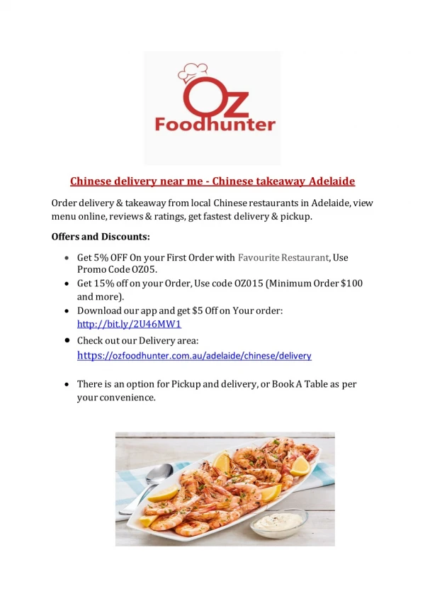Chinese delivery and takeaway in Adelaide | Ozfoodhunter
