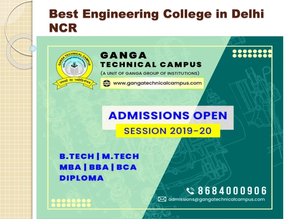 best engineering college in delhi ncr