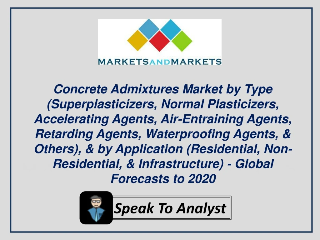 concrete admixtures market by type