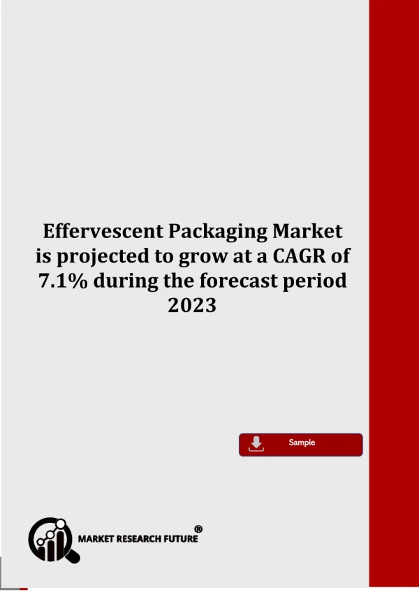 Effervescent Packaging Market Sales Revenue, Worldwide Analysis, Competitive Landscape, Future Trends, Industry Size and