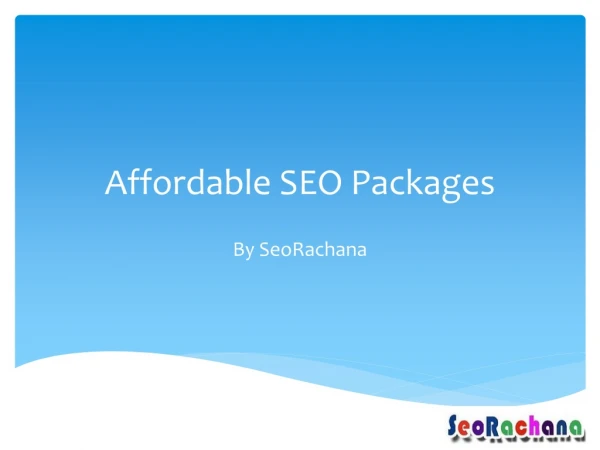 Affordable SEO Packages in India