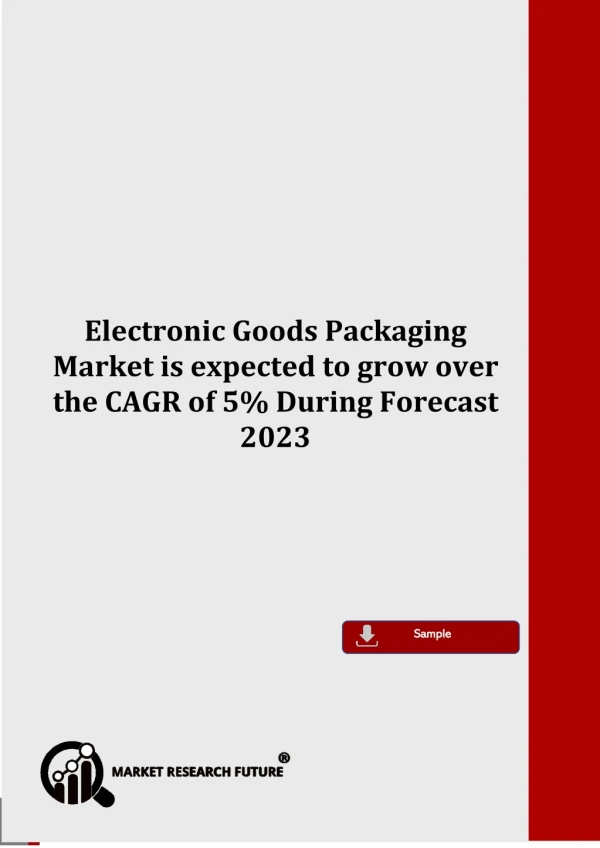 Electronic Goods Packaging Market Sales Revenue, Worldwide Analysis, Competitive Landscape, Future Trends, Industry Size
