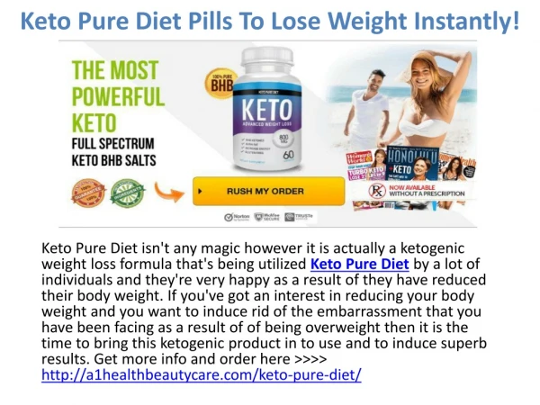 Keto Pure Diet Pills Read My Personal Review To Lose Weight Instantly!