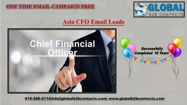 Asia CFO Email Leads