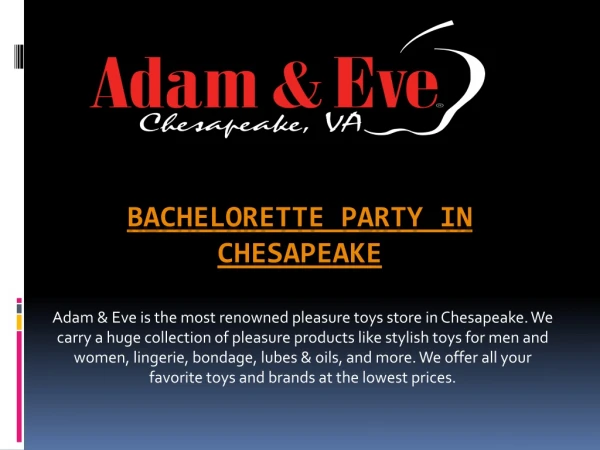 Bachelorette Party in Chesapeake