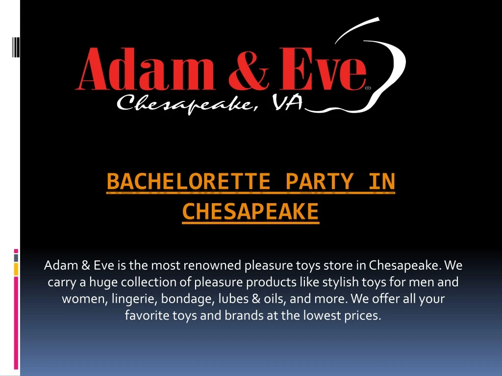 bachelorette party in chesapeake