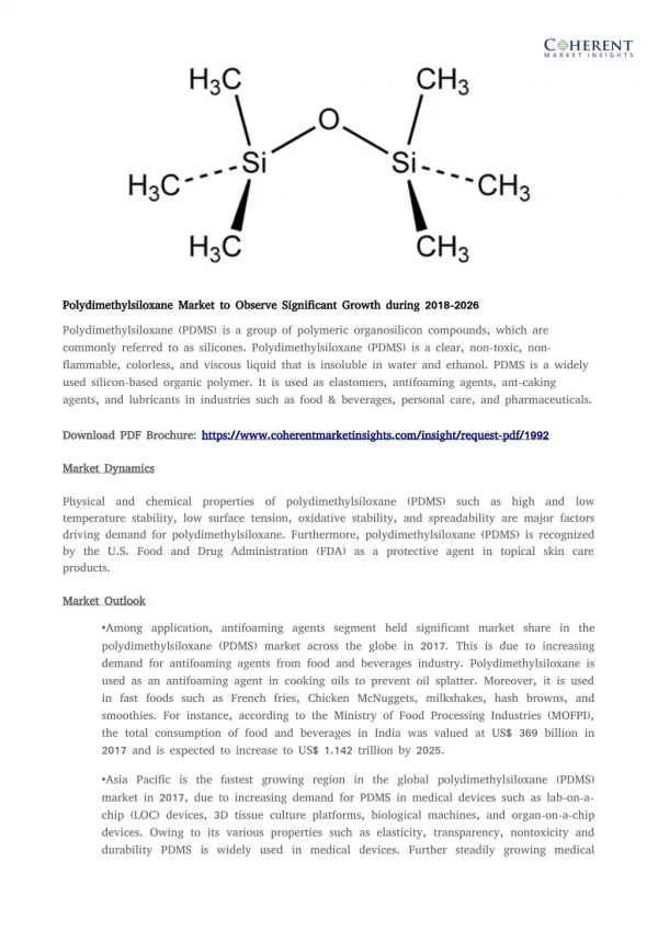 Polydimethylsiloxane (PDMS) Market