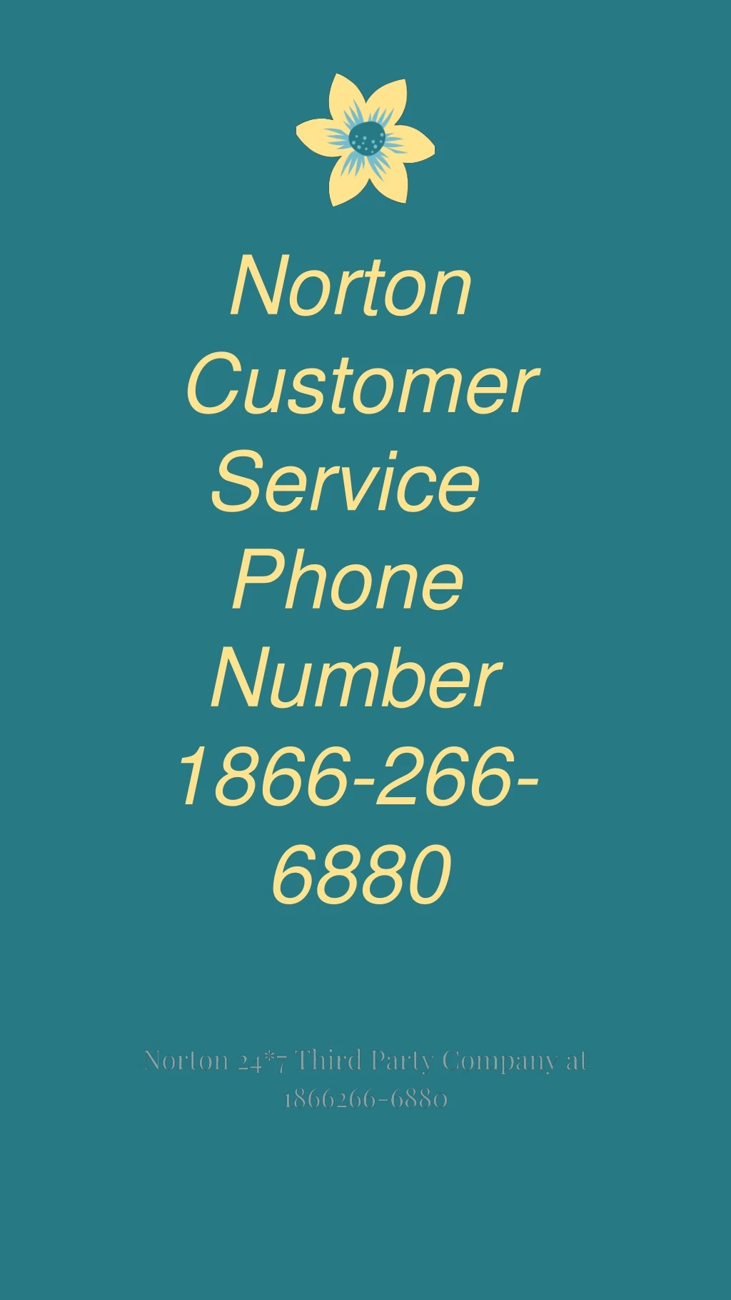 norton customer service phone number 1866 266 6880