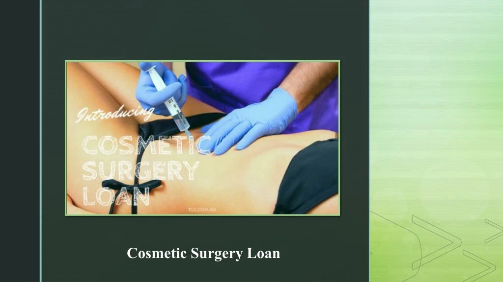 cosmetic surgery loan