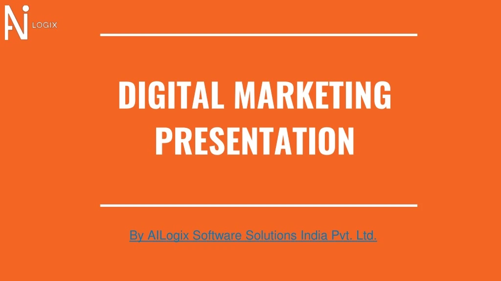 digital marketing presentation