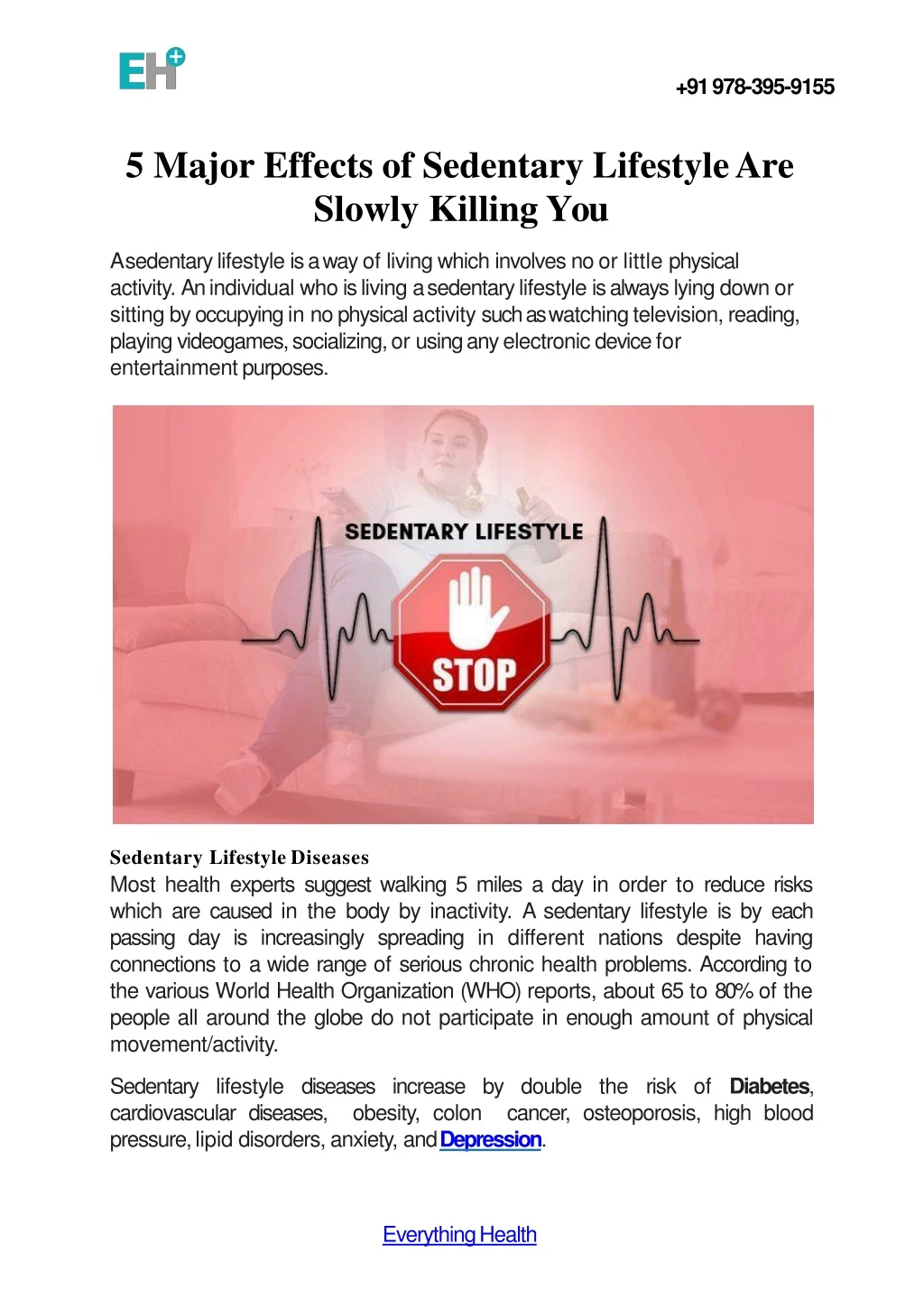 5 major effects of sedentary lifestyle are slowly killing you