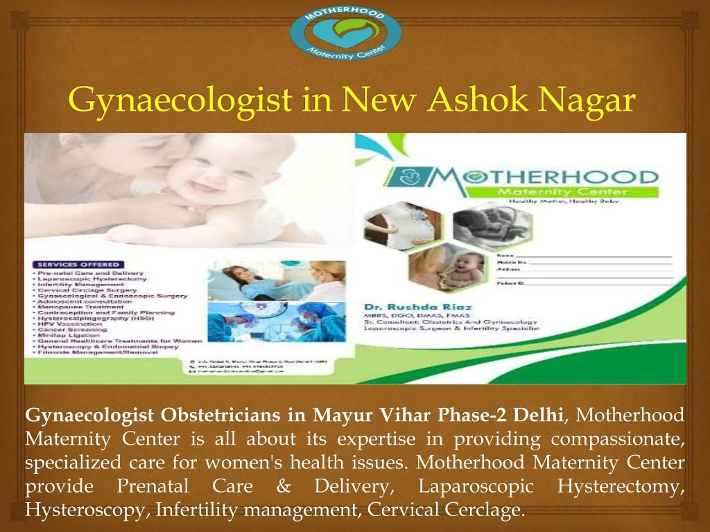 gynaecologist in new ashok nagar