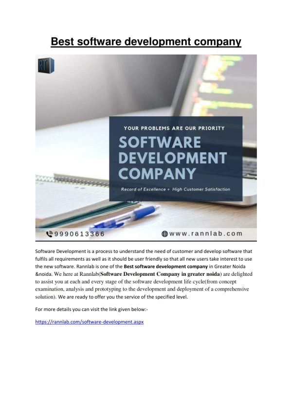 Best software development company