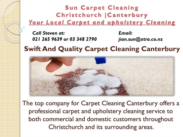 Swift And Quality Carpet Cleaning Canterbury
