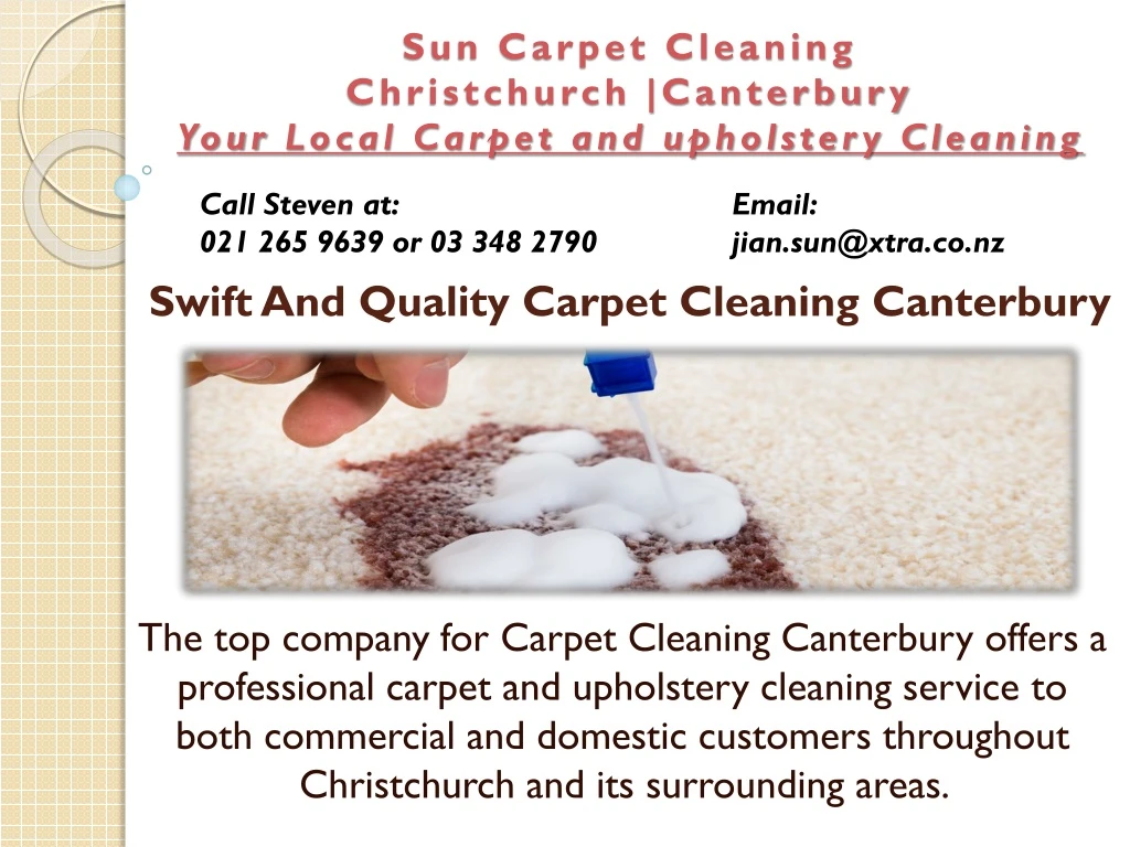 swift and quality carpet cleaning canterbury