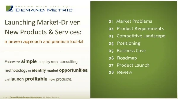 Product Development Strategy Methodology & Tool-Kit