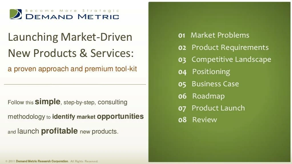 product development strategy methodology tool kit
