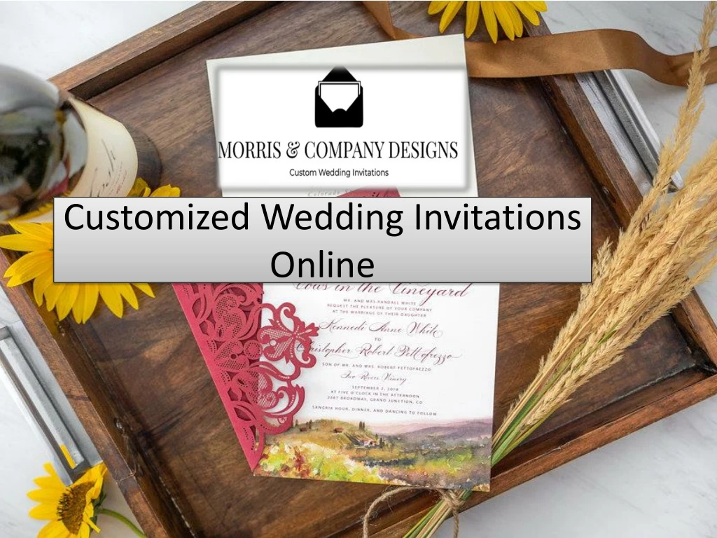 customized wedding invitations online
