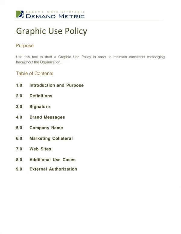 Graphic Use Policy