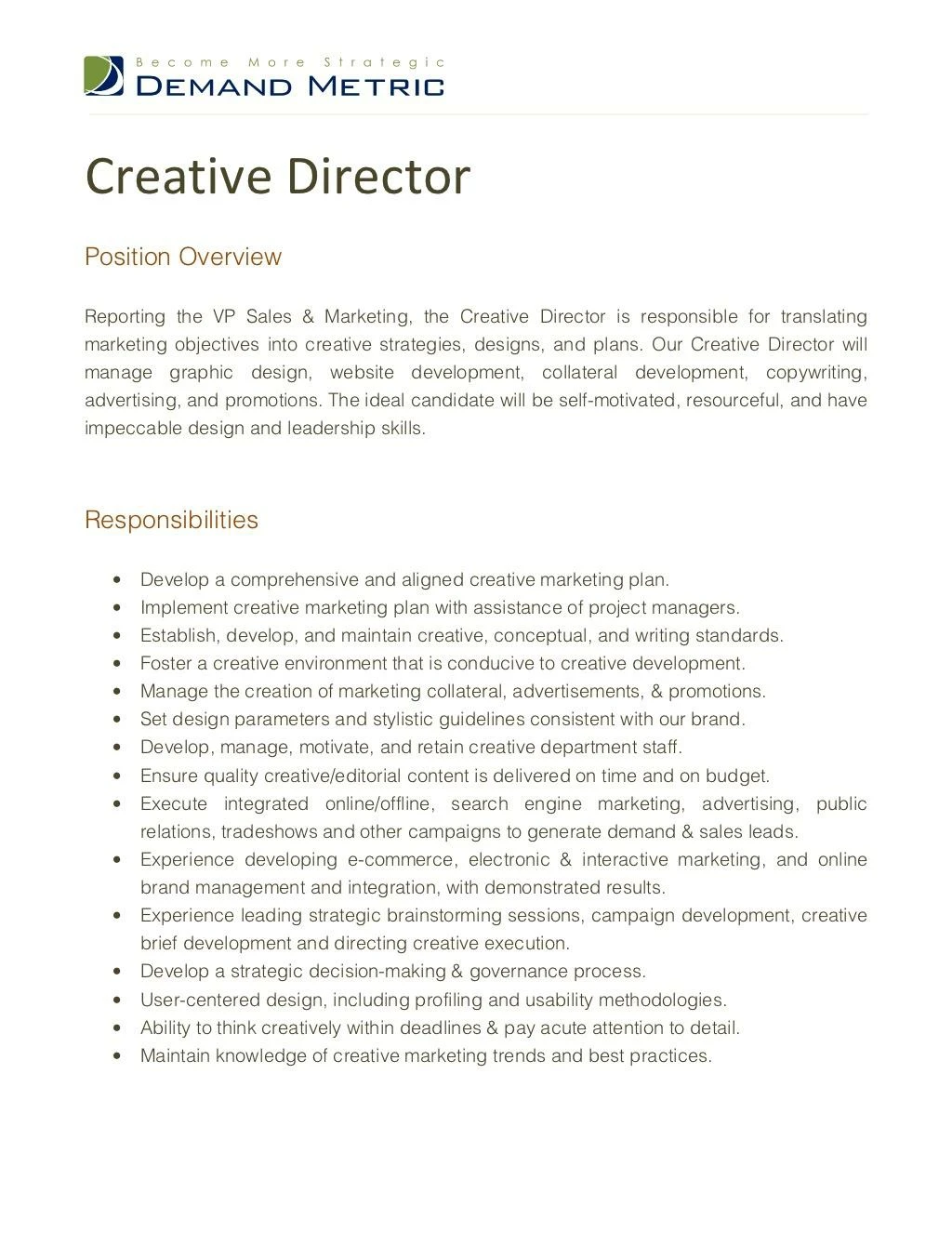 creative director job description