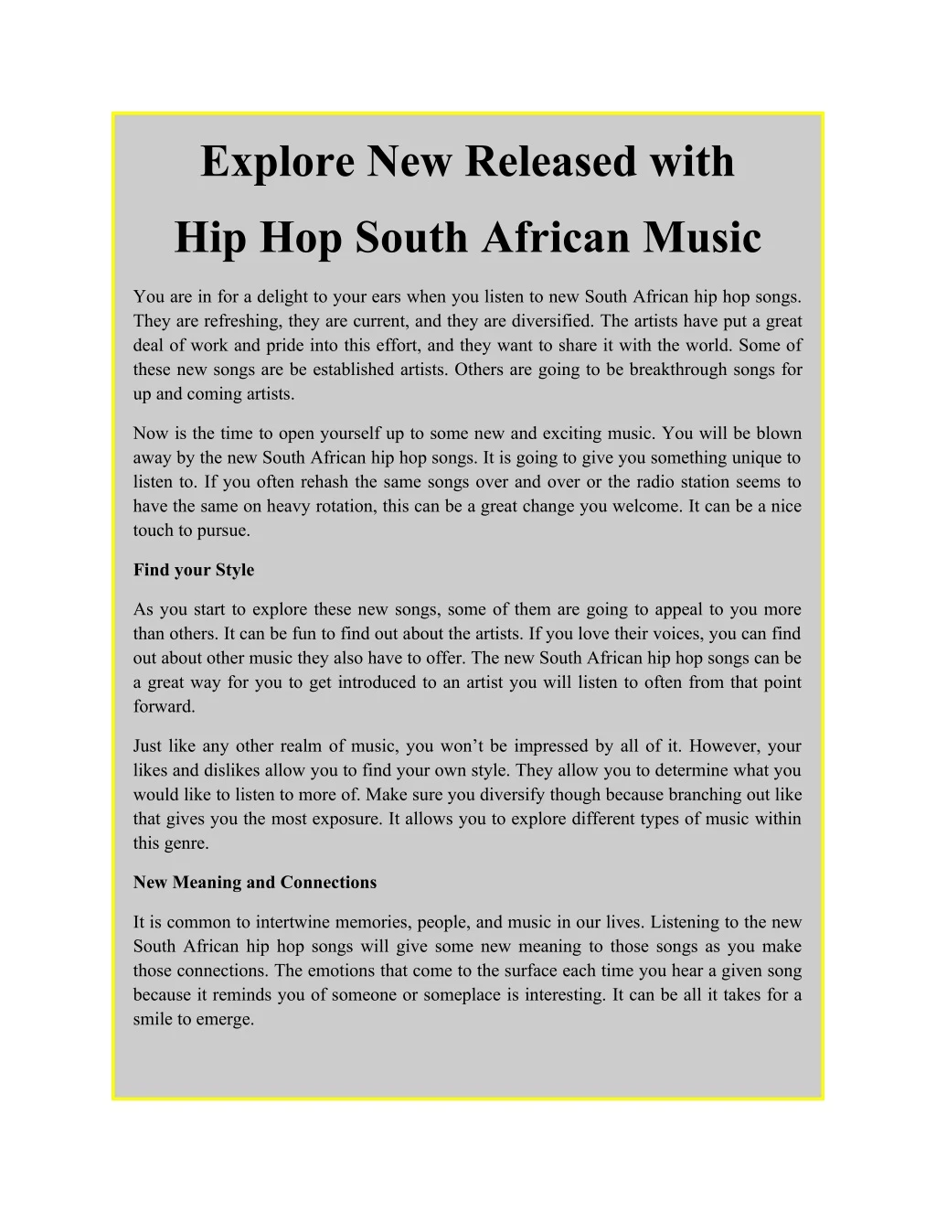 explore new released with