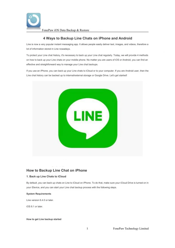 4 Ways to Backup Line Chats on iPhone and Android