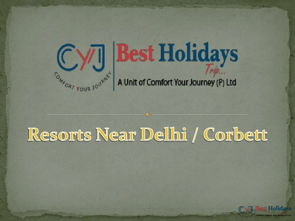 resorts near delhi corbett