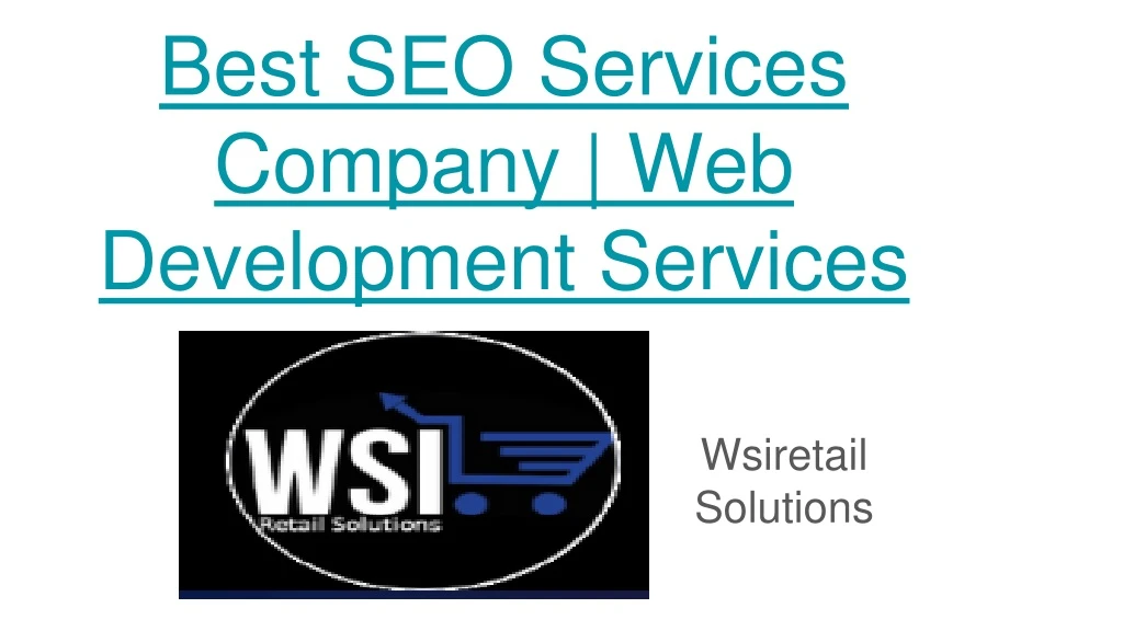 best seo services company web development services