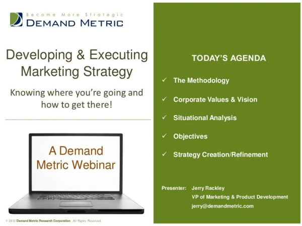 Webinar - Developing Marketing Strategy