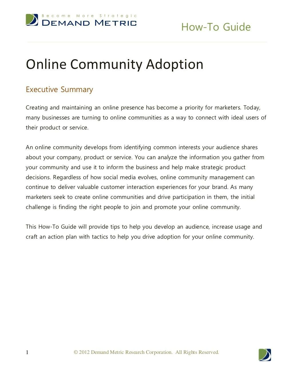 driving online community adoption
